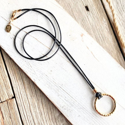 Contemporary Gold Ring Necklace - SOULZA AUSTRALIA