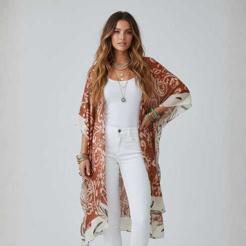 Rust Havana Soulza Bohemia Kimono