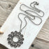 Boho Silver Swirl Chain Pendant - SOULZA AUSTRALIA