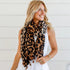 Brown Soft Viscose Leopard Print Scarf - SOULZA AUSTRALIA