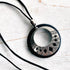 Black & Silver Hoop Medallion Pendant - SOULZA AUSTRALIA