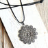 Boho Silver Floral Medallion Pendant - SOULZA AUSTRALIA