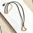 Contemporary Gold Heart Necklace - SOULZA AUSTRALIA