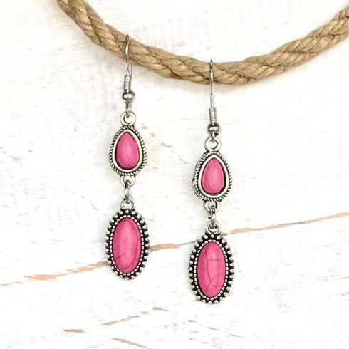 Boho Hot Pink Teardrops - SOULZA AUSTRALIA
