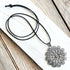 Boho Silver Floral Medallion Pendant - SOULZA AUSTRALIA