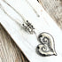 Allure Silver Asymmetrical Heart Necklace - SOULZA AUSTRALIA