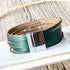 Green & Silver Leaf Wrap Bracelet - SOULZA AUSTRALIA