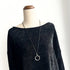 Contemporary Silver Ring Necklace - SOULZA AUSTRALIA