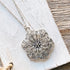 Boho Silver Flower Chain Pendant