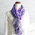 Purple Floral Boho Pattern Tassel Scarf - SOULZA AUSTRALIA