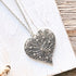Boho Silver Heart Chain Pendant - SOULZA AUSTRALIA