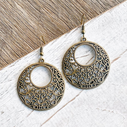Filigree Bronze Bohemia Earrings - SOULZA AUSTRALIA