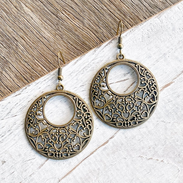Filigree Bronze Bohemia Earrings - SOULZA AUSTRALIA