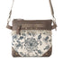 Charlotte Vine Leather & Canvas Crossbody Bag - SOULZA AUSTRALIA