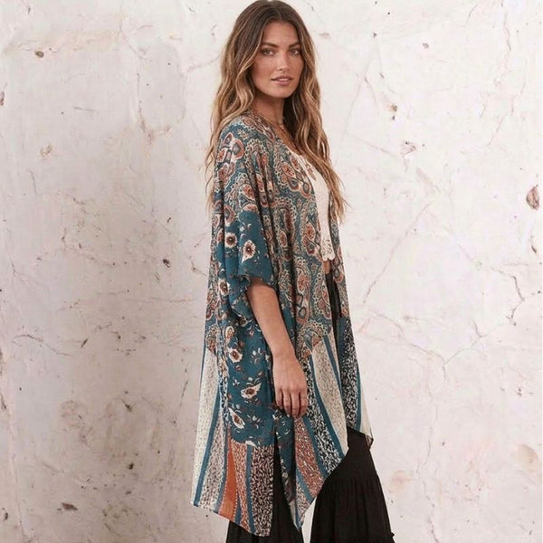 Indigo Flame Soulza Bohemia Kimono