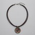 Artisan Two Tone Pewter Sunflower Necklace