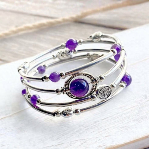 Amethyst Soulza Multilayer Bracelet