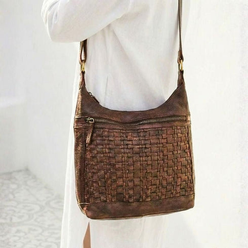 Kara Vintage Brown Boho Leather Bag - SOULZA AUSTRALIA