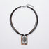 Artisan Two Tone Pewter Leaf Necklace - SOULZA AUSTRALIA