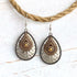 Antique Silver & Gold Eclectic Teardrop Earrings - SOULZA AUSTRALIA