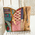 Fusion Blue Stitch Handcrafted Patchwork Tote Bag