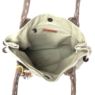 Camille Vintage Canvas Tote Bag