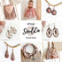 Blush Petal Twisted Antique Copper Earrings - Handmade by Soulza