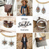 Bronze & Silver Bohemian Earrings