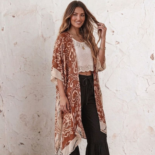 Rust Havana Soulza Bohemia Kimono