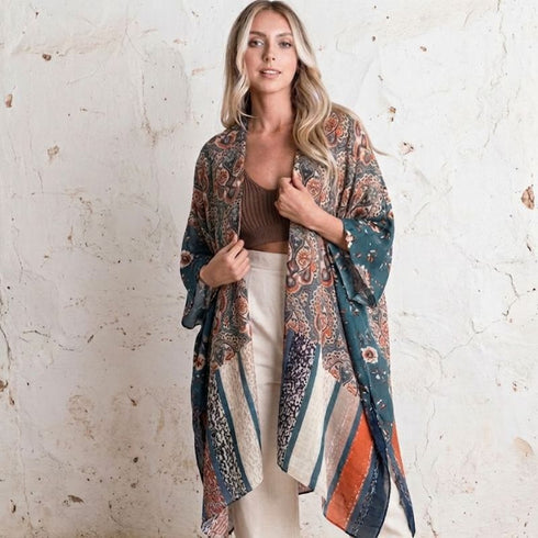 Indigo Flame Soulza Bohemia Kimono