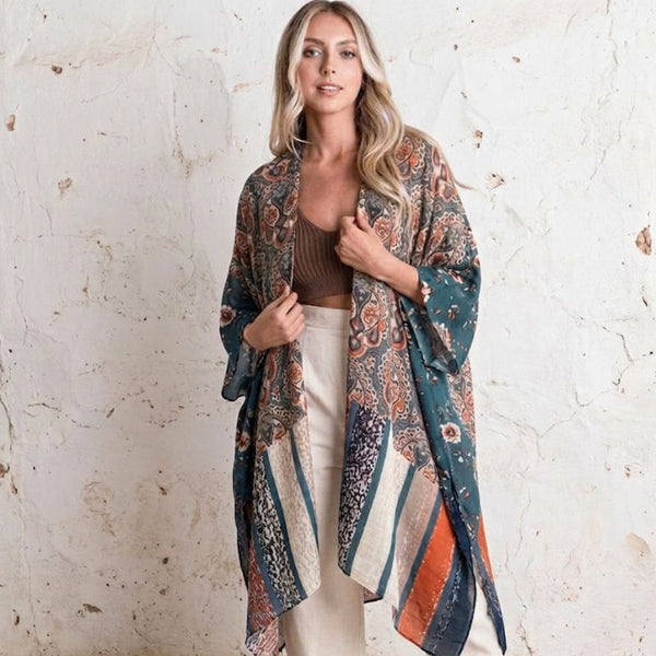 Indigo Flame Soulza Bohemia Kimono