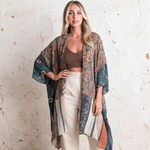 Indigo Flame Soulza Bohemia Kimono