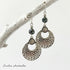 Black Disco Abalone Hammered Bead Earrings - Handmade by Soulza - SOULZA AUSTRALIA