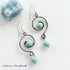 Artisan Spiral Wire Amazonite Stone Earrings - SOULZA AUSTRALIA