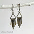 Artisan Antique Brass Bar Earrings - SOULZA AUSTRALIA