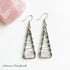 Artisan Triangle Wire Quartz Stone Earrings - SOULZA AUSTRALIA