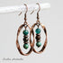 Emerald Umber Twisted Antique Copper Earrings - Handmade by Soulza - SOULZA AUSTRALIA