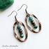 Emerald Umber Twisted Antique Copper Earrings - Handmade by Soulza - SOULZA AUSTRALIA