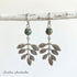 Nature's Leaf Tibetan Glass Bead Earrings - Handmade by Soulza - SOULZA AUSTRALIA
