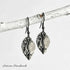 Artisan Silver Two Tone Leaf Pewter Earrings - SOULZA AUSTRALIA