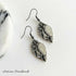 Artisan Silver Two Tone Leaf Pewter Earrings - SOULZA AUSTRALIA
