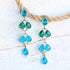 Blue Glass Boho Teardrop Earrings - SOULZA AUSTRALIA