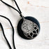Black & Silver Teardrop Medallion Pendant - SOULZA AUSTRALIA