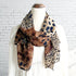 Sophia Chiffon Leopard Print Scarf - SOULZA AUSTRALIA