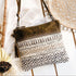 Mocha Boho Leather & Canvas Crossbody Bag - SOULZA AUSTRALIA