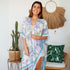 Blue n Purple Mandala Kimono - SOULZA AUSTRALIA