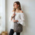 Phoenix Boho Leather & Canvas Shoulder Bag - SOULZA AUSTRALIA