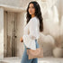 Blush Boho Flower Crescent Crossbody Bag - SOULZA AUSTRALIA