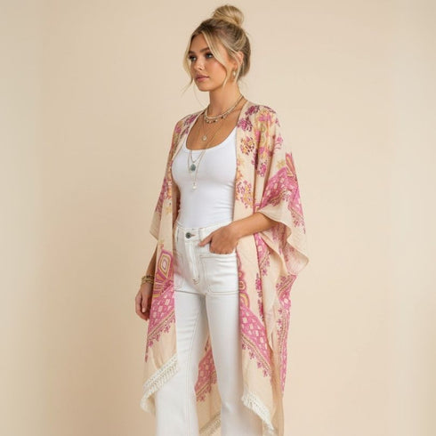 Strawberries & Cream Soulza Kimono