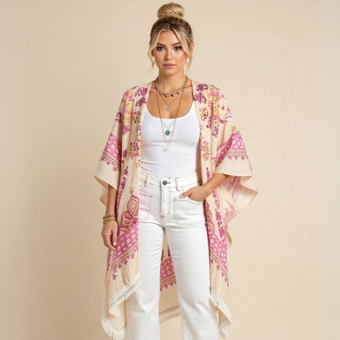 Strawberries & Cream Soulza Kimono